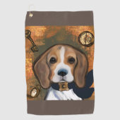 Beagle Golfhanddoek (Voorkant)