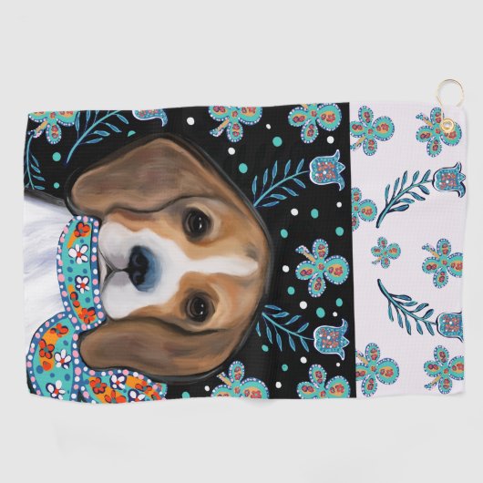 Beagle Golfhanddoek (Horizontaal)