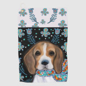 Beagle Golfhanddoek (Voorkant)
