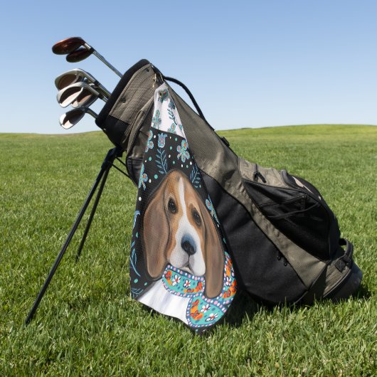 Beagle Golfhanddoek (Groen)