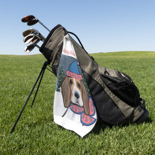 BEAGLE GOLFHANDDOEK (Groen)