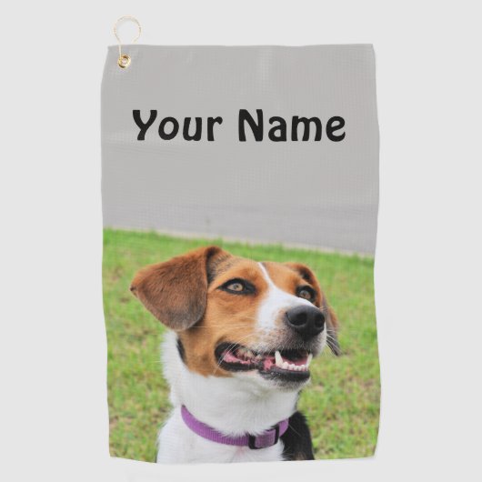 Beagle Golfhanddoek (Voorkant)