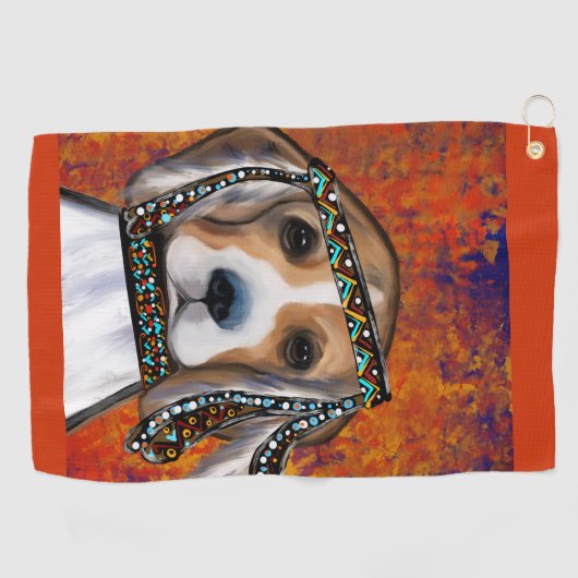Beagle Golfhanddoek (Horizontaal)
