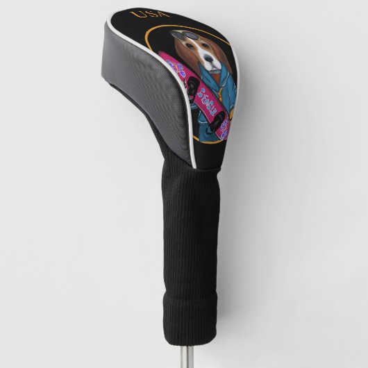 BEAGLE GOLFHEADCOVER (Schuin)