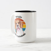 Beagle grappige citaat Mok van tweetone koffie (Voorkant links)