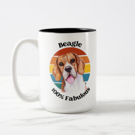 Beagle grappige citaat Mok van tweetone koffie