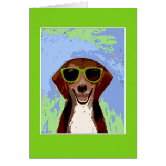 Beagle - groen lijst