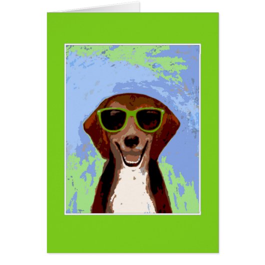 Beagle - groen lijst (Voorkant)