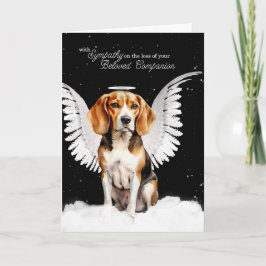 Beagle Guardian Angel Dog Pet Sympathie Kaart
