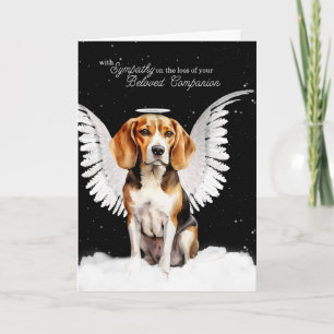 Beagle Guardian Angel Dog Pet Sympathie Kaart