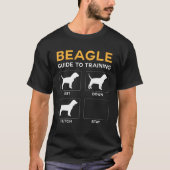 Beagle Guide to training Dog Obedience Dog Command T-shirt (Voorkant)