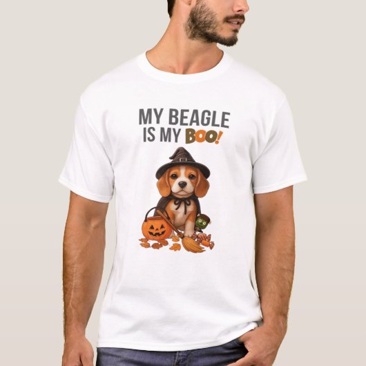 Beagle Halloween Costume  My Beagle is My Boo Dog  T-shirt (Voorkant)