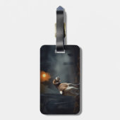 Beagle Halloween eng Bagagelabel (Achterkant verticaal)