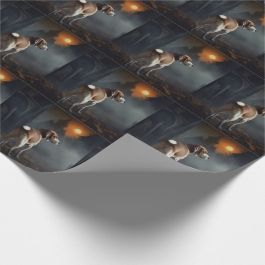 Beagle Halloween eng Cadeaupapier (Hoek)