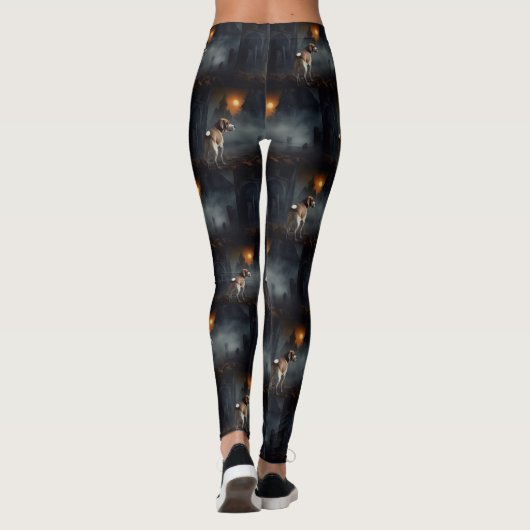 Beagle Halloween eng Leggings (Achterkant)