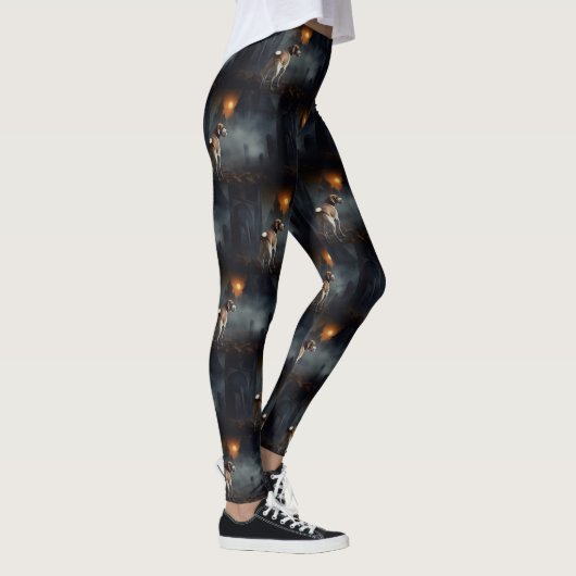Beagle Halloween eng Leggings (Rechts)