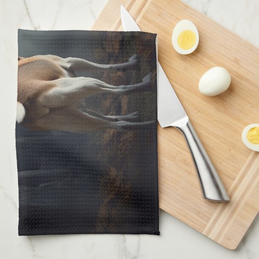 Beagle Halloween eng Theedoek (Quarter Fold)