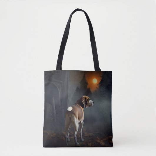 Beagle Halloween eng Tote Bag (Voorkant)