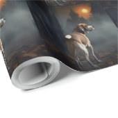 Beagle Halloween Griezelen Cadeaupapier (Rol Hoek)