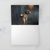 Beagle Halloween Griezelen Kaart (Binnen)
