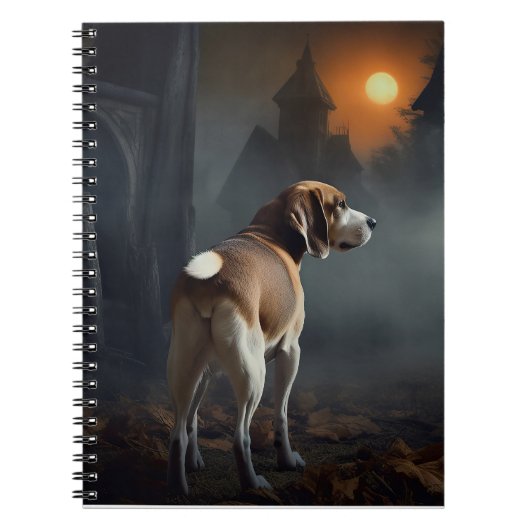 Beagle Halloween Griezelen Notitieboek (Voorkant)
