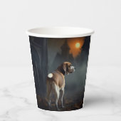 Beagle Halloween Griezelen Papieren Bekers (Voorkant)
