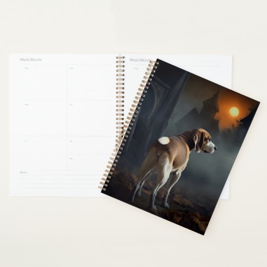 Beagle Halloween Griezelen Planner (Display)