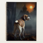 Beagle Halloween Griezelen Planner (Voorkant)