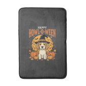 Beagle Halloween Howl-O-Ween Hond Pompoen Design_1 Badmat (Voorkant Verticaal)