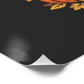 Beagle Halloween Howl-O-Ween Hond Pompoen Design_1 Perfect Poster (Hoek)