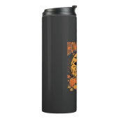 Beagle Halloween Howl-O-Ween Hond Pompoen Design_1 Thermosbeker (Gedraaid links)