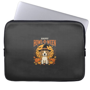 Beagle Halloween Howl-O-Ween Hond Pompoen Ontwerp_ Laptop Sleeve
