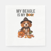 Beagle Halloween Kostuum Mijn Beagle is mijn Boo D Servet (Voorkant)