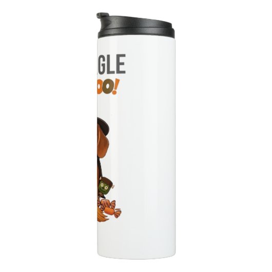 Beagle Halloween Kostuum Mijn Beagle is mijn Boo D Thermosbeker (Geroteerd rechts)