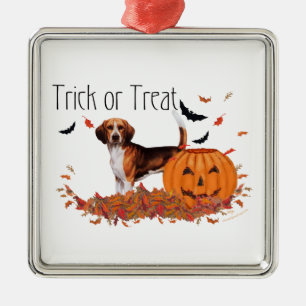 Beagle Halloween Metalen Ornament