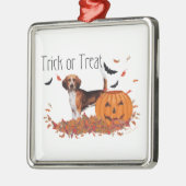 Beagle Halloween Metalen Ornament (Links)