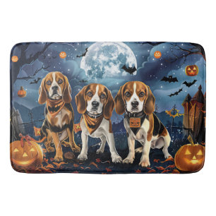 Beagle Halloween Spooky Badmat