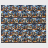 Beagle Halloween Spooky Cadeaupapier (Vlak)