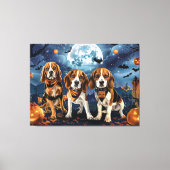 Beagle Halloween Spooky Canvas Afdruk (Voorkant)