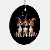 Beagle Halloween Spooky Dog Halloween Kostuum Keramisch Ornament (Rechts)