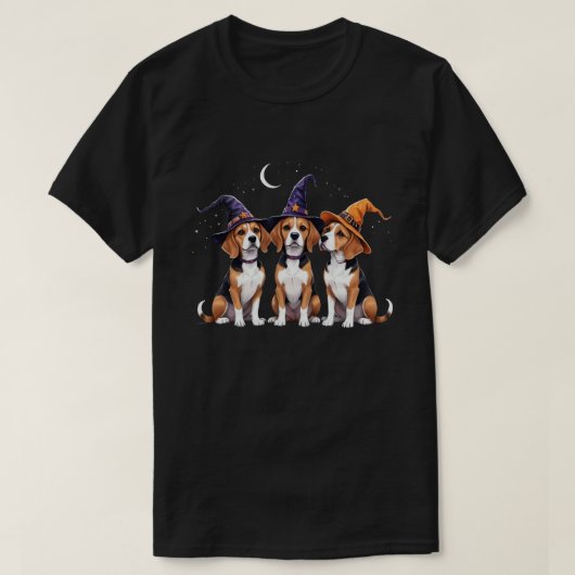 Beagle Halloween Spooky Dog Halloween Kostuum T-shirt (Design voorkant)