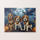 Beagle Halloween Spooky Legpuzzel (Horizontaal)