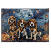 Beagle Halloween Spooky Snijplank (Voorkant)