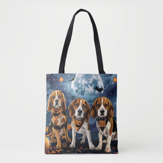 Beagle Halloween Spooky Tote Bag (Voorkant)