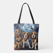 Beagle Halloween Spooky Tote Bag (Achterkant)