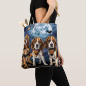 Beagle Halloween Spooky Tote Bag (Dichtbij)