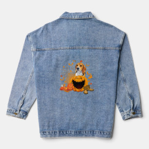 Beagle Halloween T-shirt Beagle Dog Halloween Denim Jacket