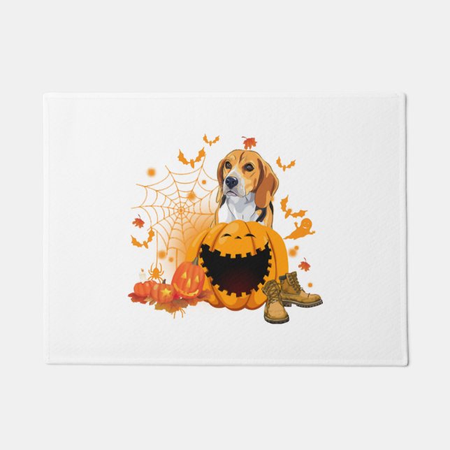 Beagle Halloween T-shirt Beagle Dog Halloween Deurmat (Voorkant)