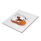 Beagle Halloween Tegeltje (Zijkant)