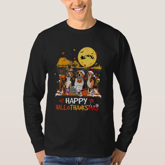 Beagle Halloween Thanksgiving T-shirt (Voorkant)